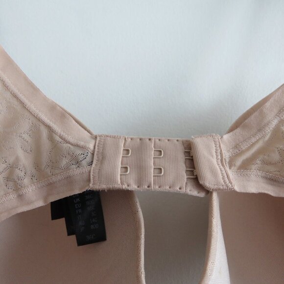 NATORI Sheer Jacquard Full Fit Contour Underwire Bra in Cafe - Size 36C - Picture 9 of 10